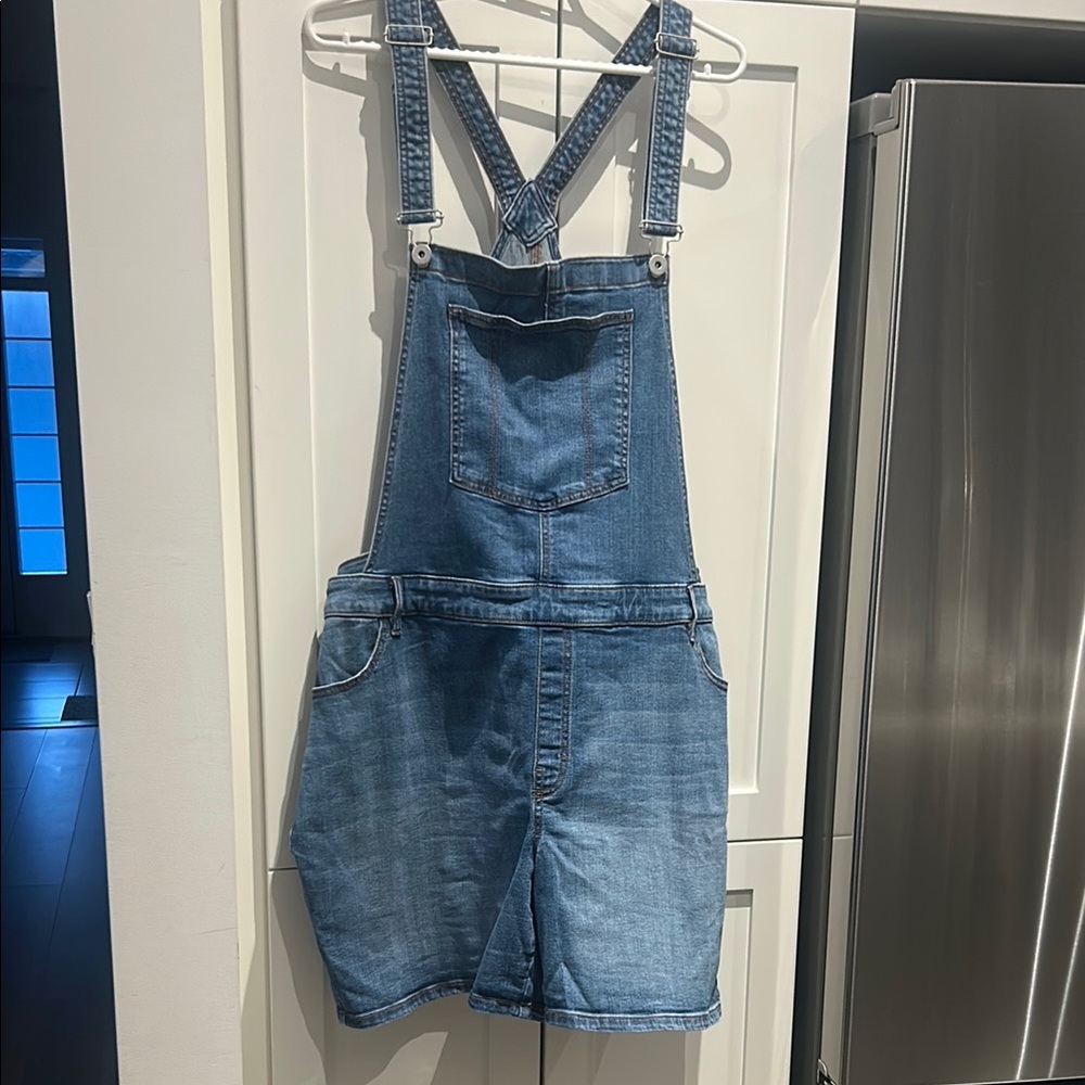 DC Jeans Denim Shortalls Overalls Blue Jean Romper Women’s Size 26 Casual - Picture 2 of 16
